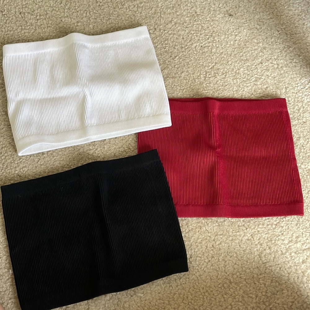 3 Cotton-On tube tops